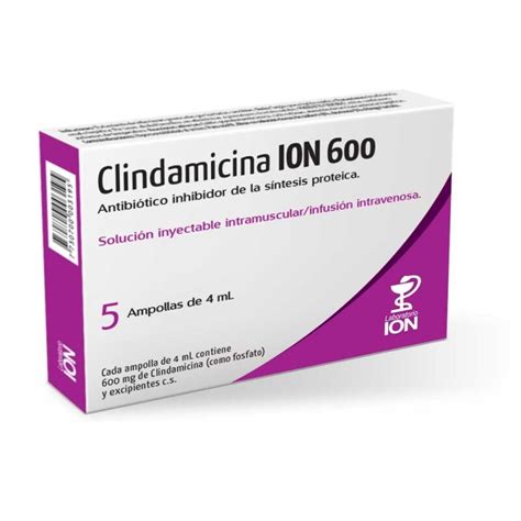 clindamicina 600 mg - escitaloprám 10 mg precio